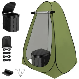 Camping Toilet with Pop Shower/Changing Room